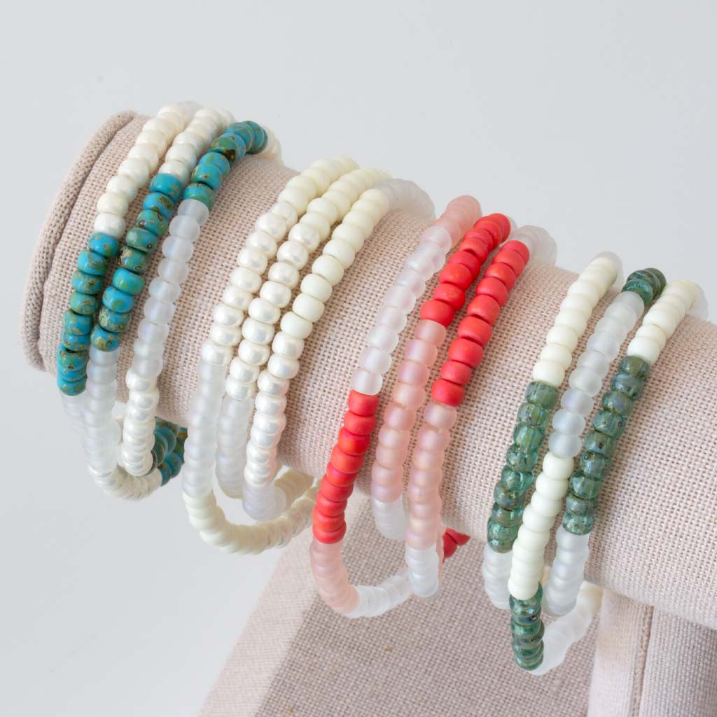 Sea Glass Bubble Wrap Bracelet