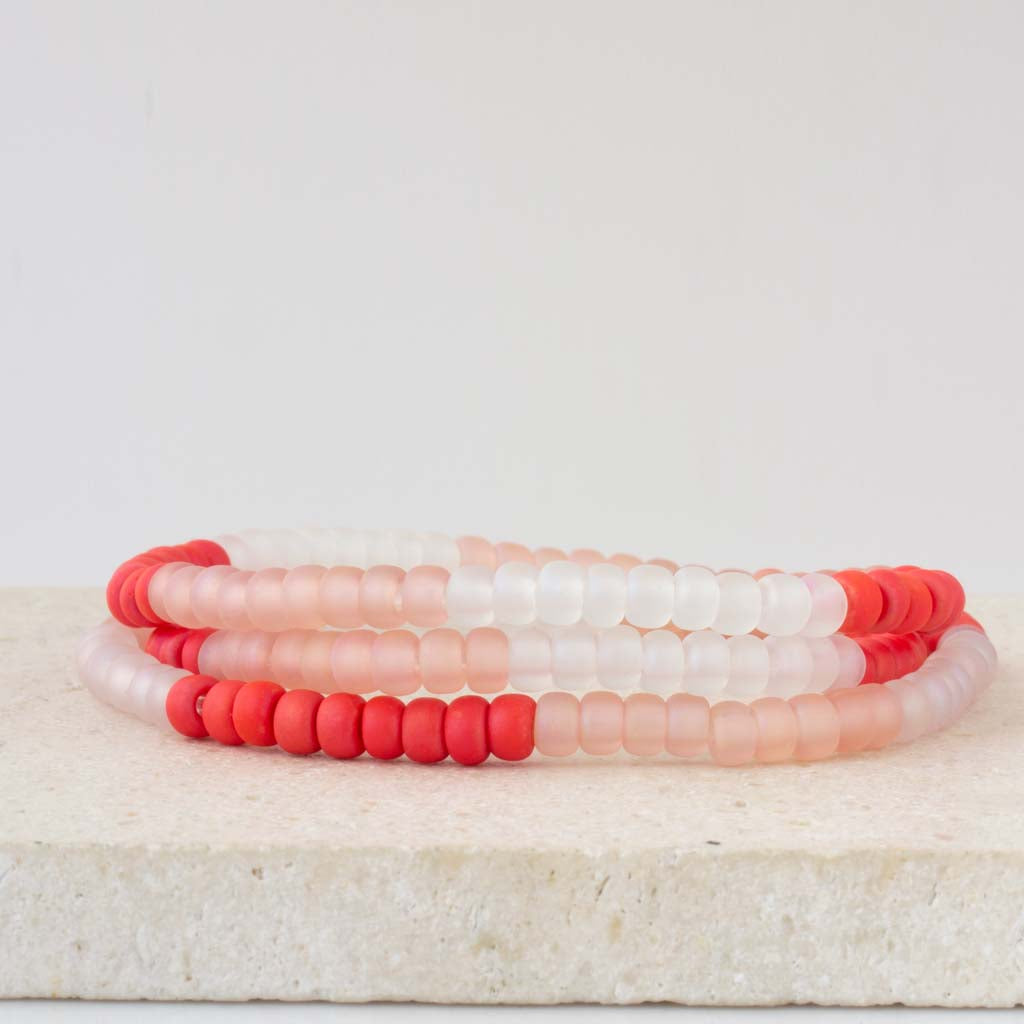 Sea Glass Bubble Wrap Bracelet