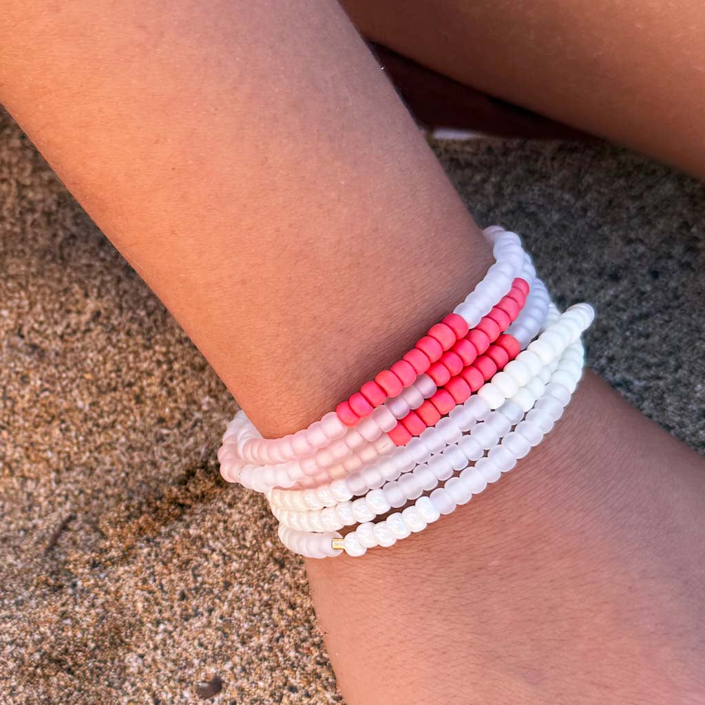 Sea Glass Bubble Wrap Bracelet