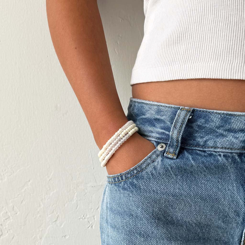 Sea Glass Bubble Wrap Bracelet
