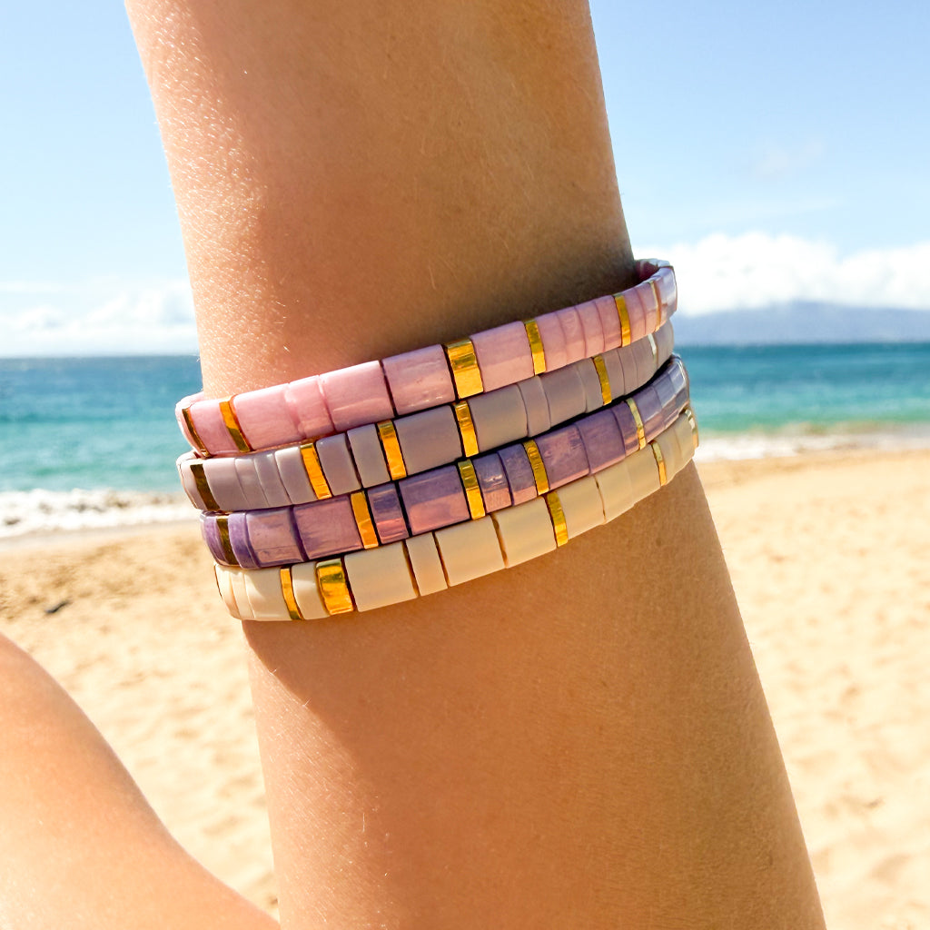 Custom Tila Morse Code Bracelet -  Solid Collection