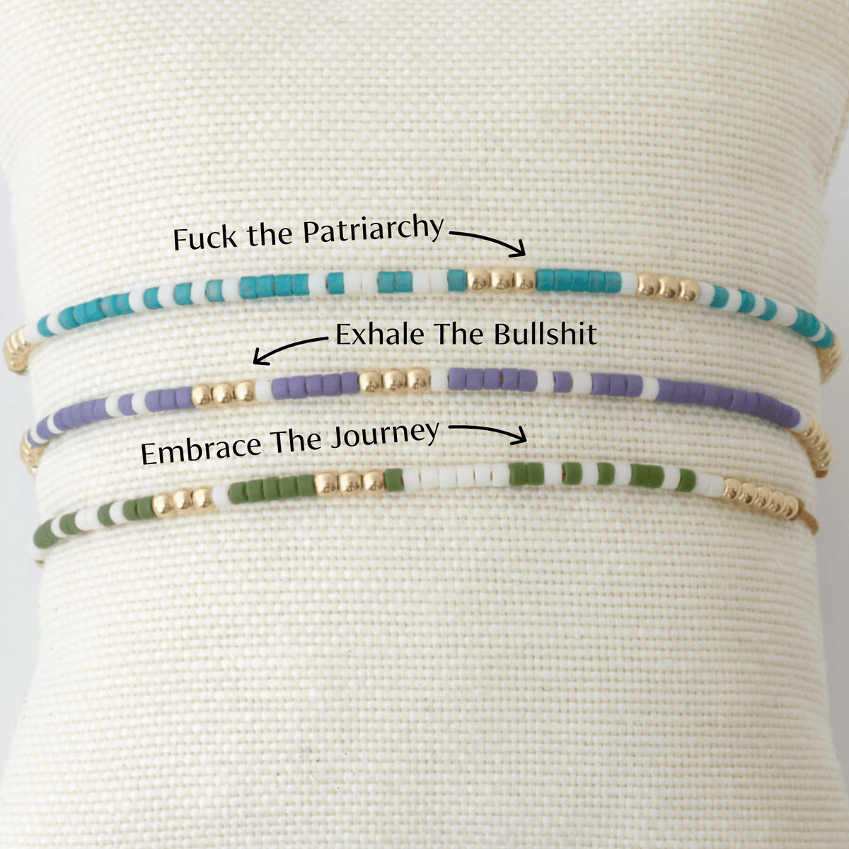 Custom Adjustable Silk Morse Code Bracelet