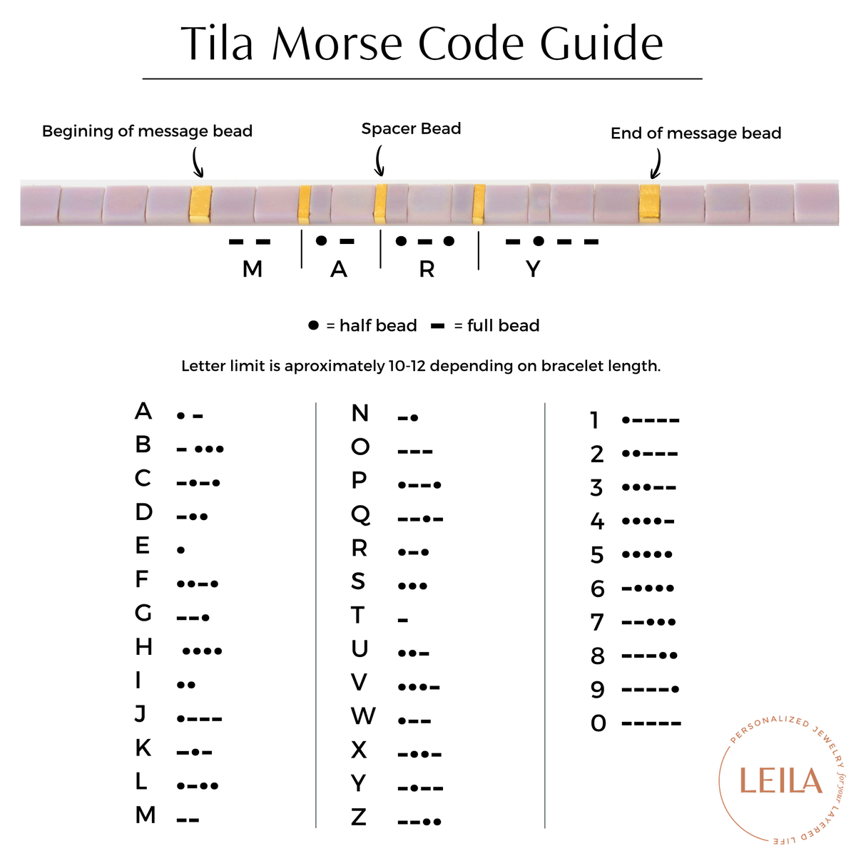 "Bad Bitches" Tila Morse Code Bracelet