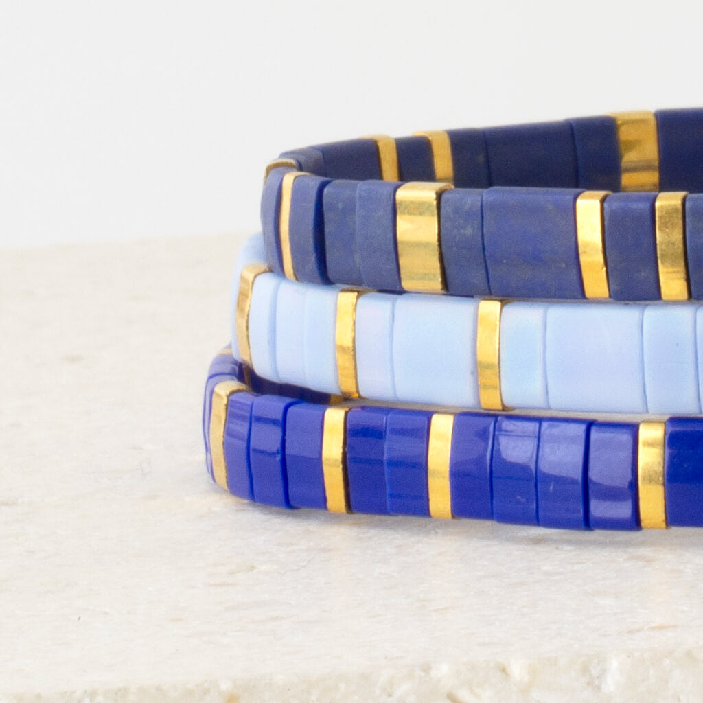 Custom Tila Morse Code Bracelet -  Solid Collection