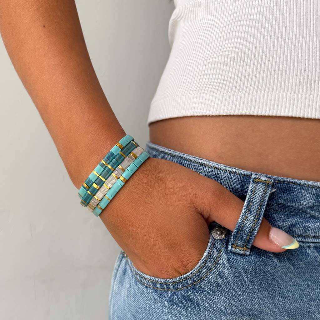 "Bad Bitches" Tila Morse Code Bracelet