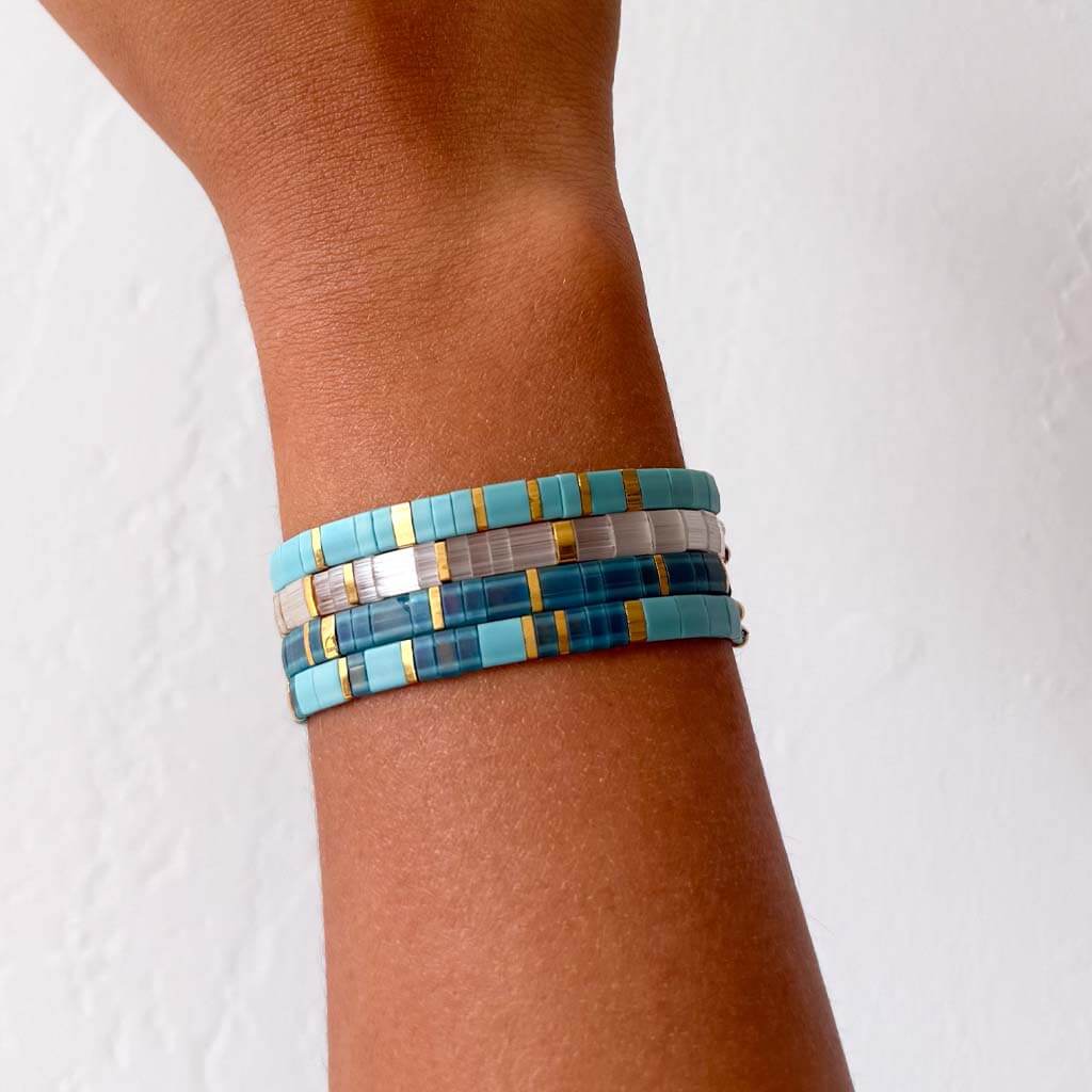 Custom Tila Morse Code Bracelet - Monotone Collection