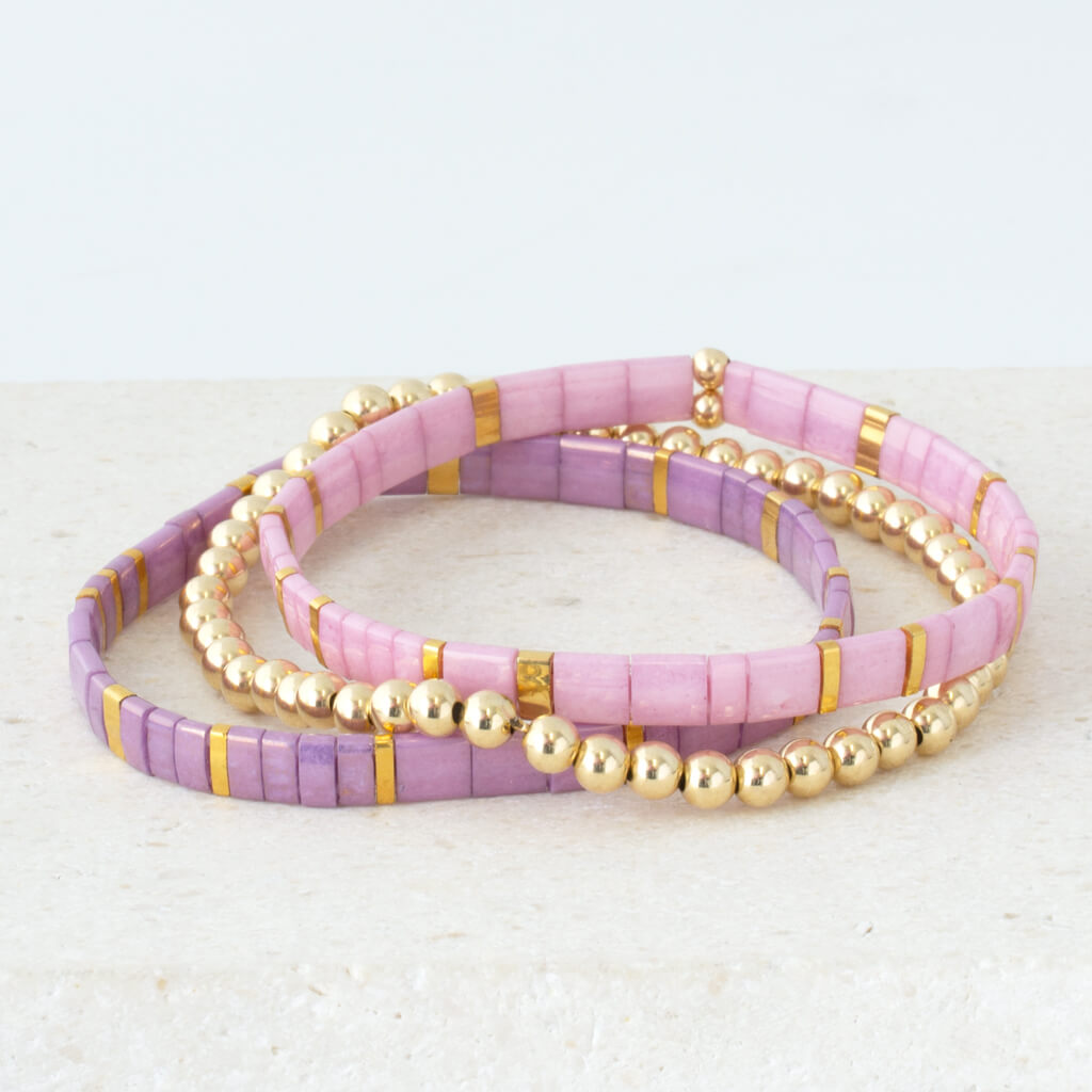 Custom Tila Morse Code Bracelet -  Solid Collection
