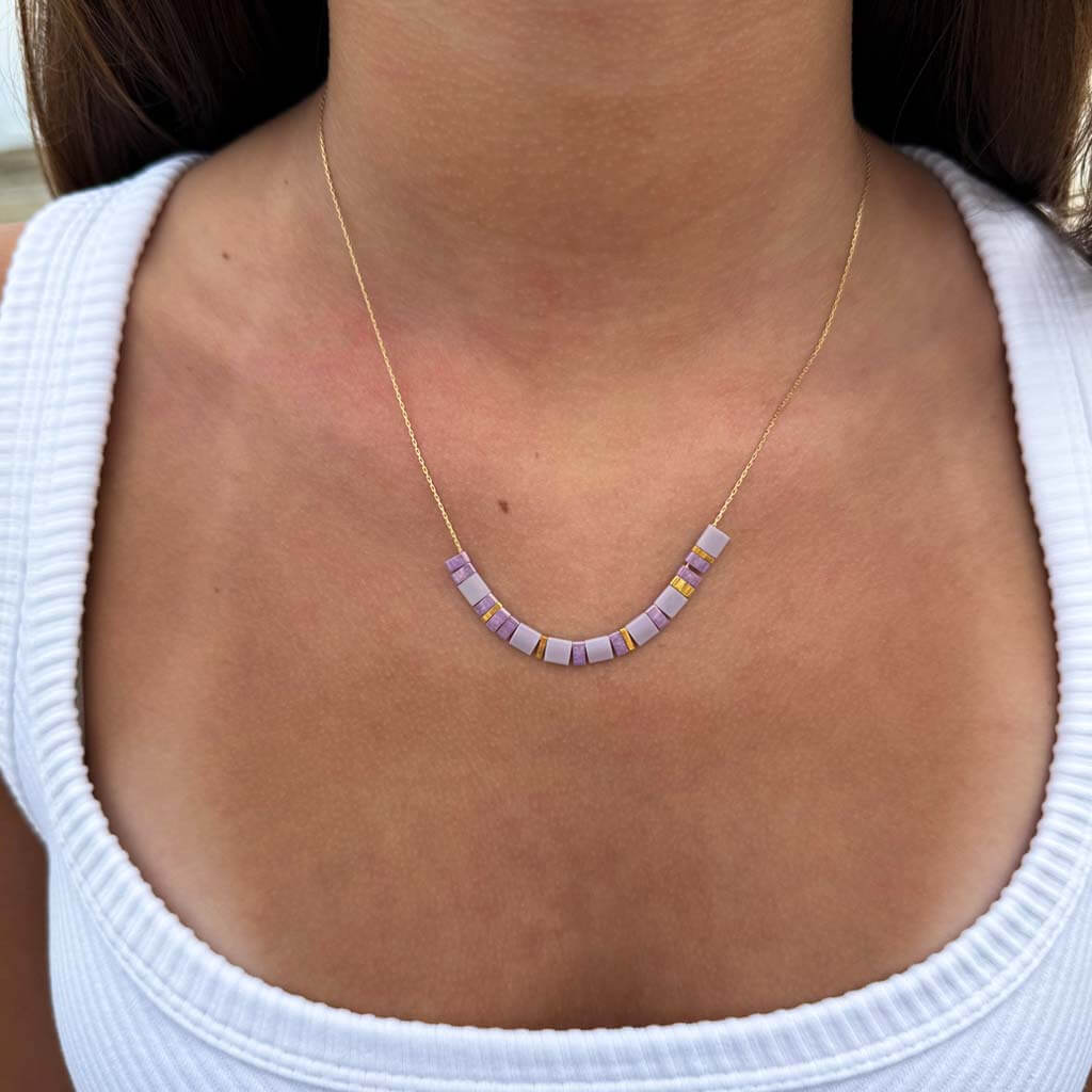 Tila Morse Code Necklace - Monotone Collection