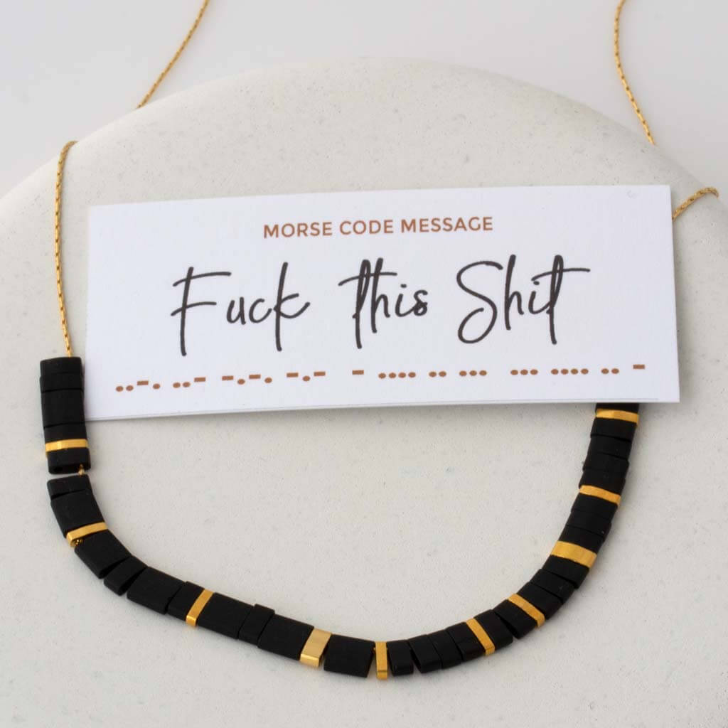 Tila Morse Code Necklace - Solid Collection