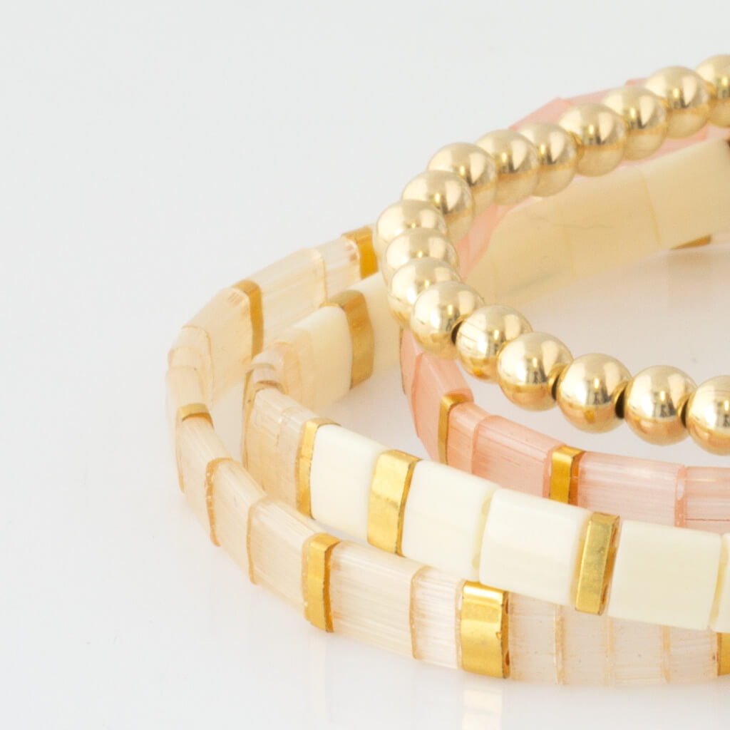 Custom Tila Morse Code Bracelet - Satin Collection