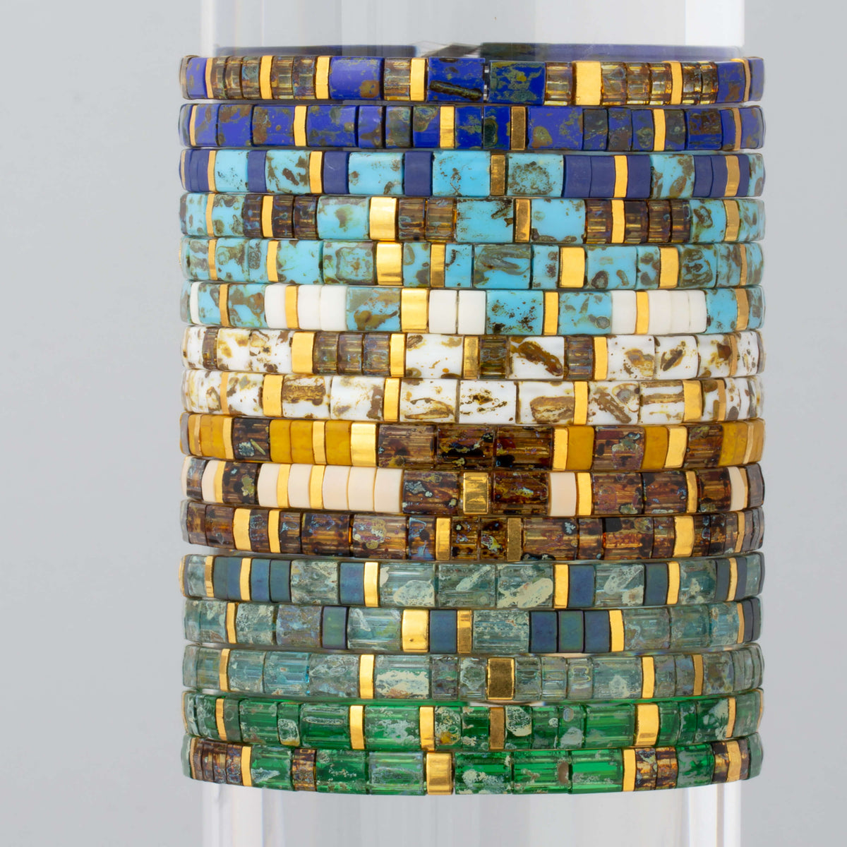 Custom Tila Morse Code Bracelet - Speckled Collection