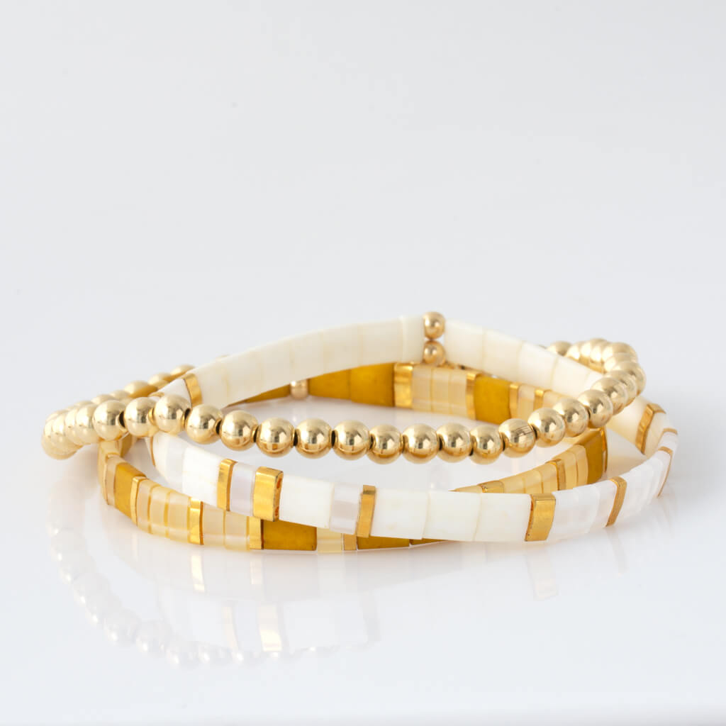 Custom Tila Morse Code Bracelet - Monotone Collection