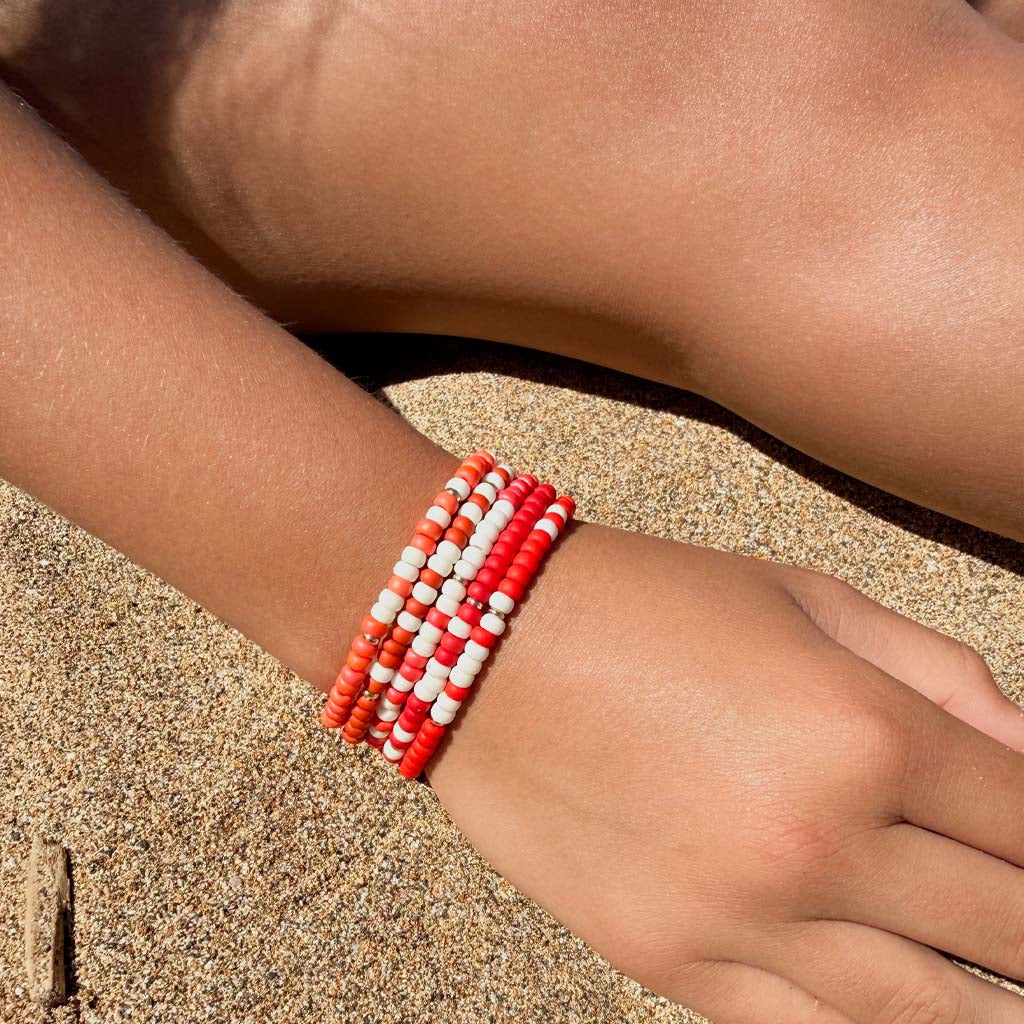 Custom Two-Tone Bubble Morse Code Bracelet