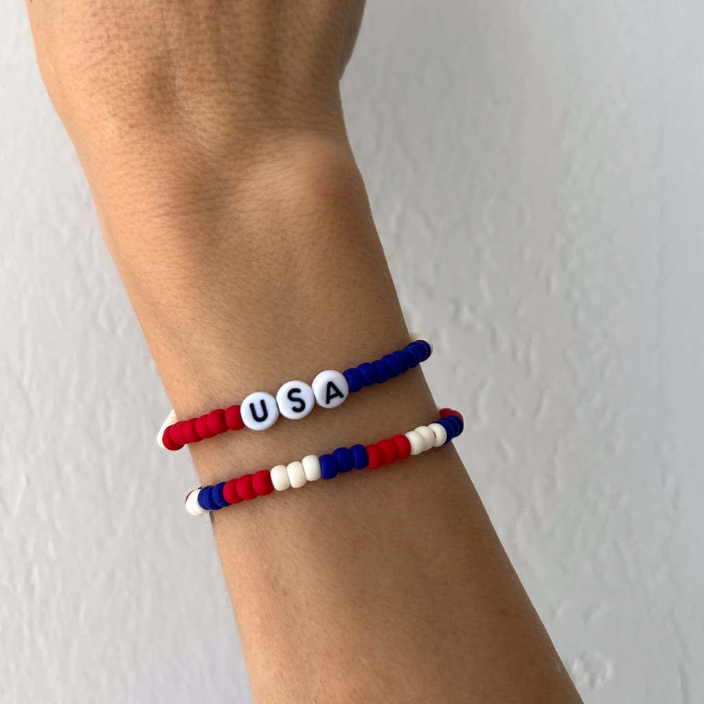 U.S.A. Bubble Bracelet Set