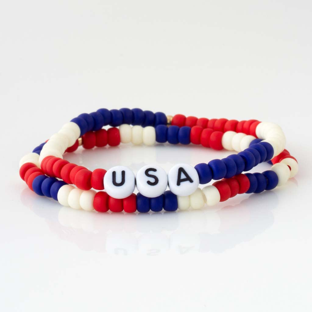 U.S.A. Bubble Bracelet Set