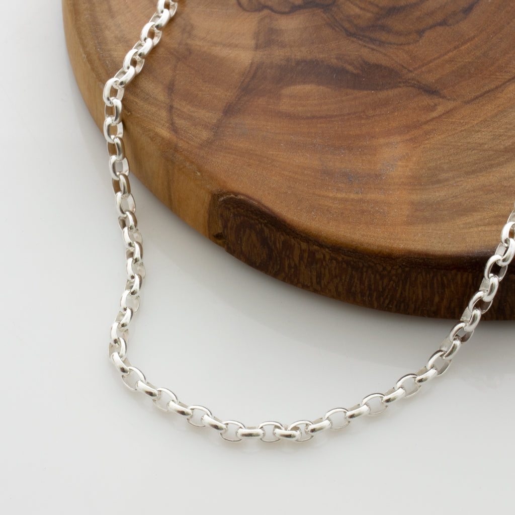 Silver Rolo Chain India Silver Rolo Chain - LEILA