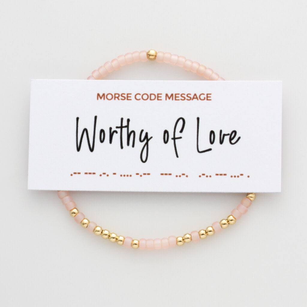 Worthy of Love Endless Morse Code Bracelet - LEILA