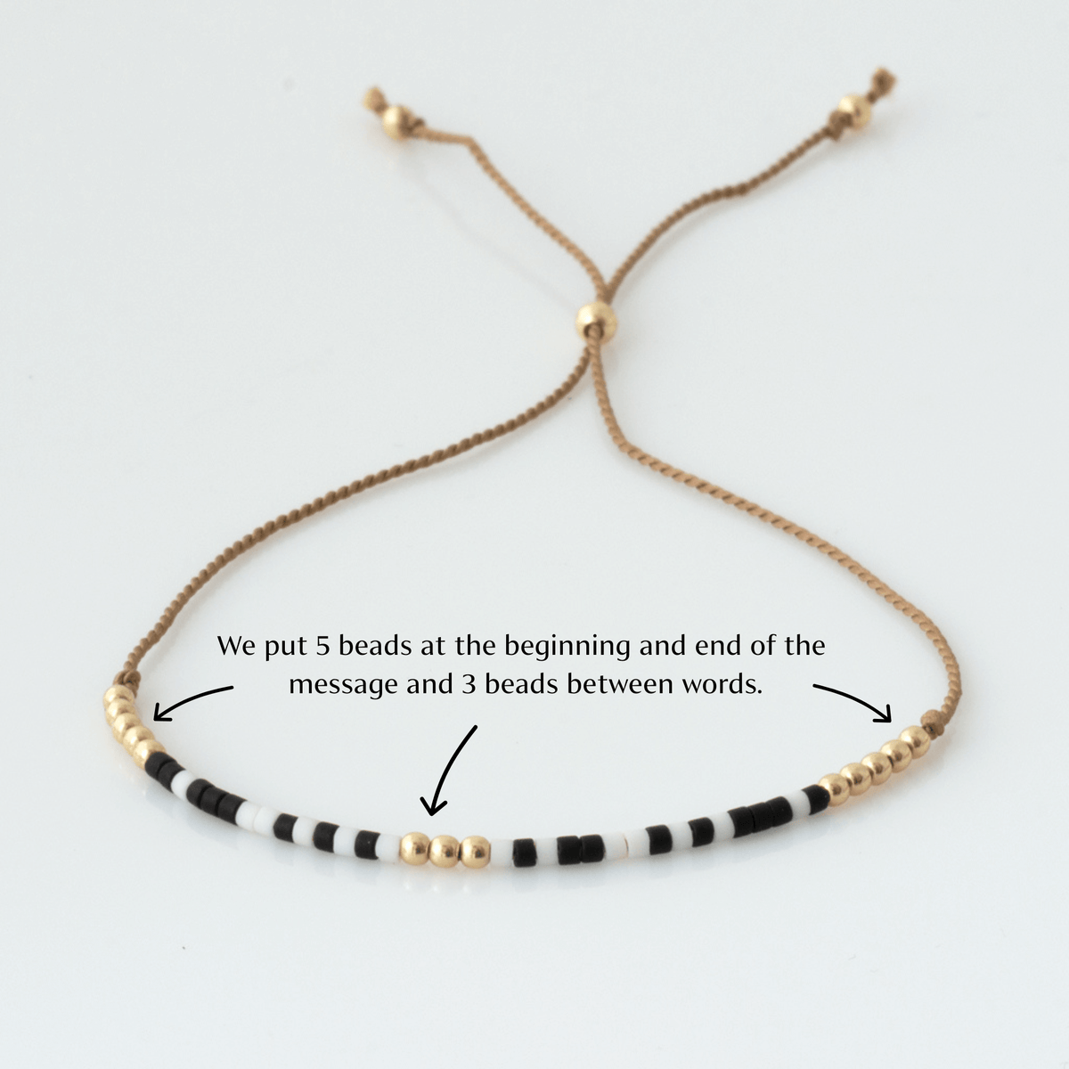 &quot;Fuck The Patriarchy&quot; Adjustable Silk Morse Code Bracelet