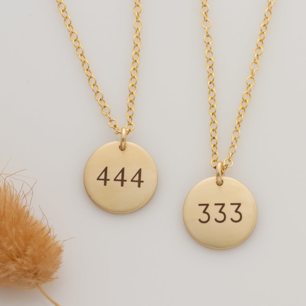 Angel Numbers Disc Necklace