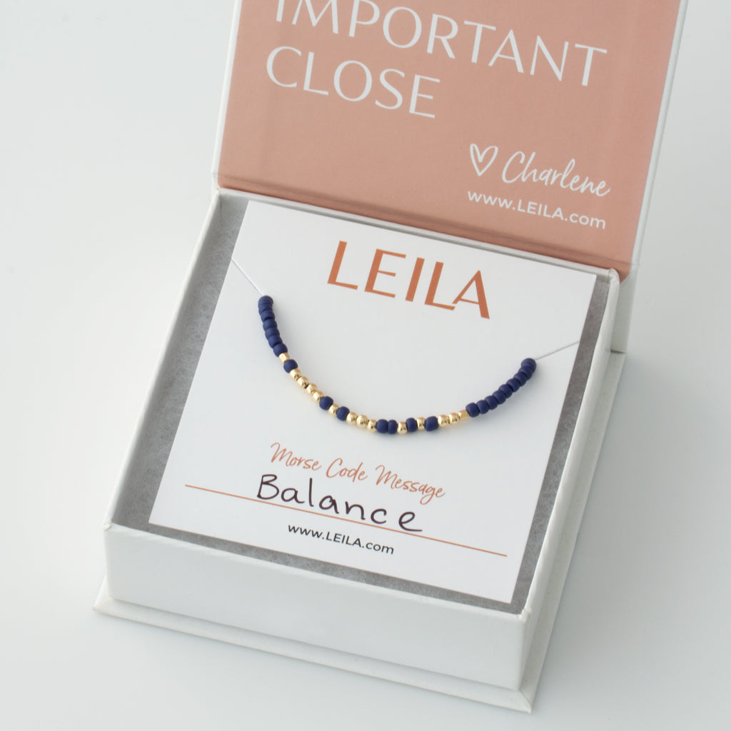 Word of the Year Endless Morse Code Bracelet