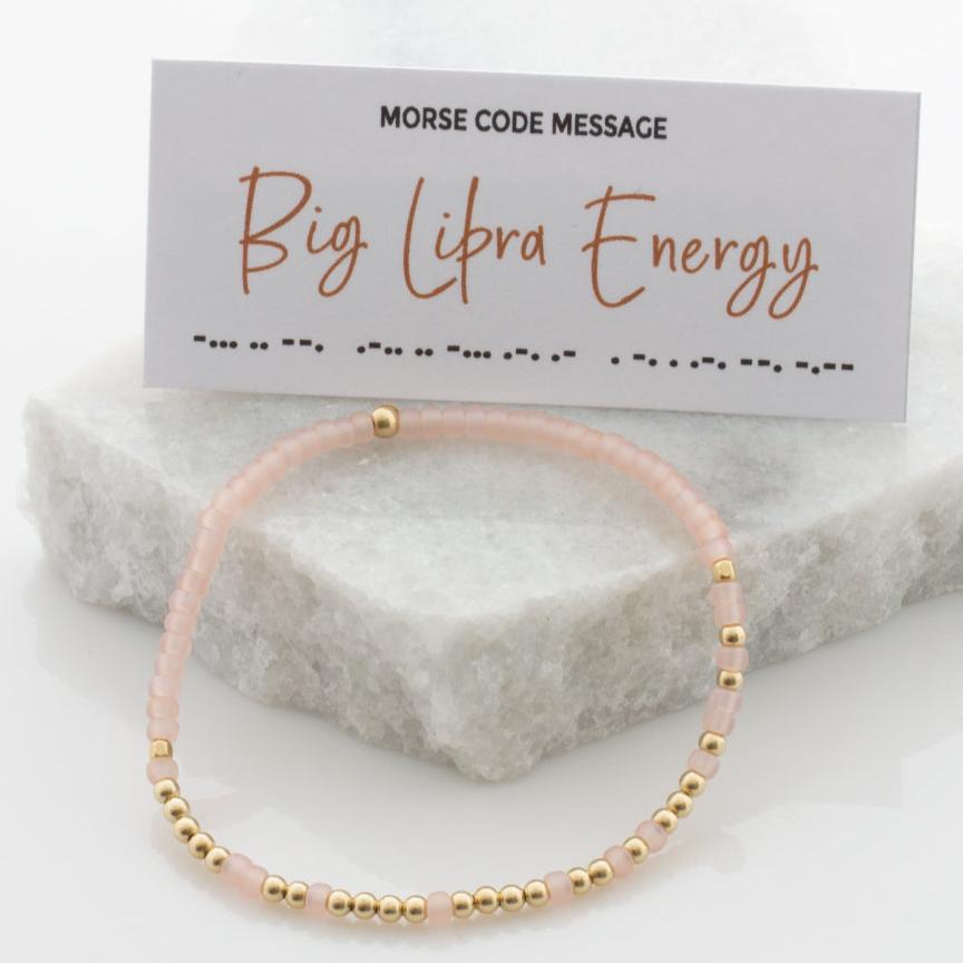 Zodiac Endless Morse Code Bracelet