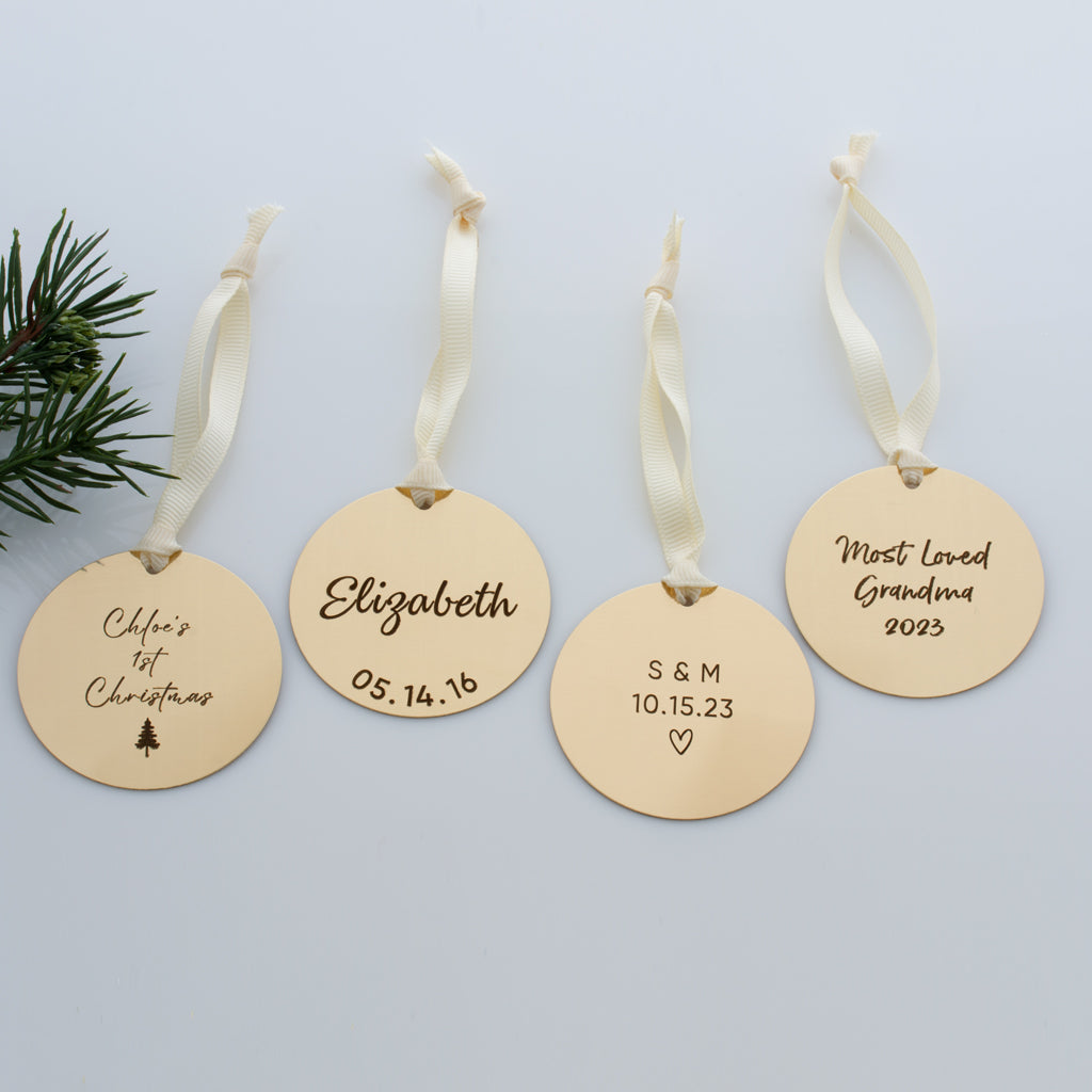 Custom Brass Ornament