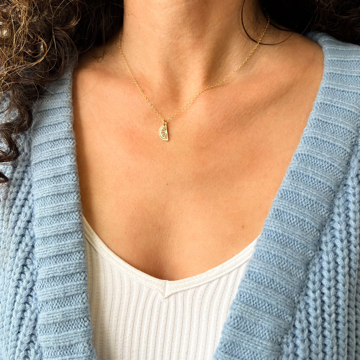 Citrus Slice Necklace