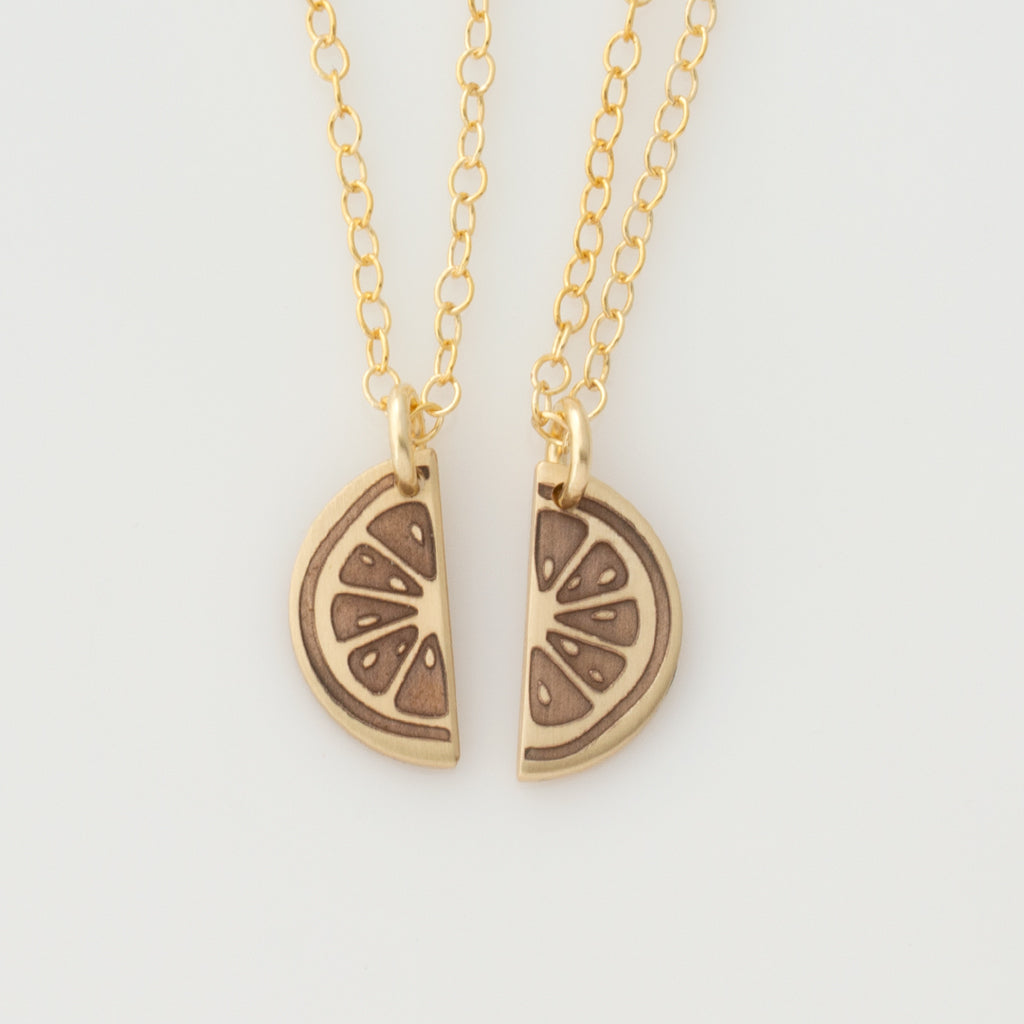 Citrus Slice Friendship Necklaces