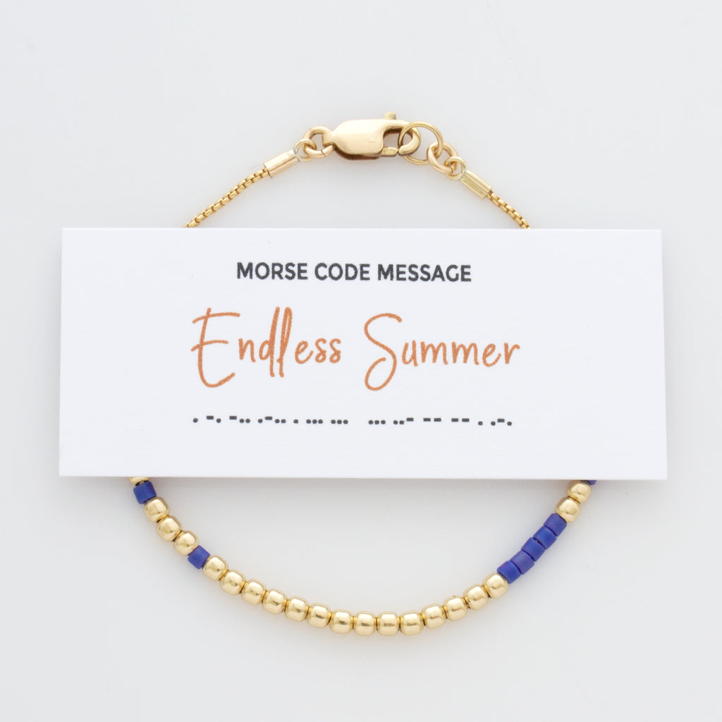 Endless Summer Morse Code Bracelet - LEILA