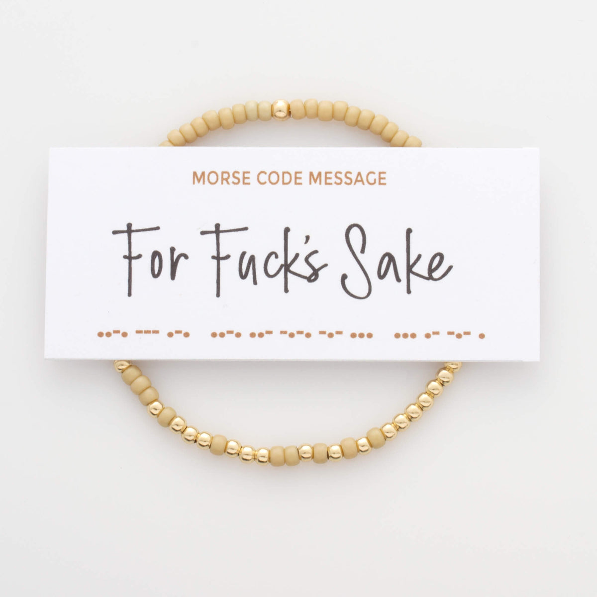 &quot;For Fuck&#39;s Sake&quot; Endless Morse Code Bracelet*