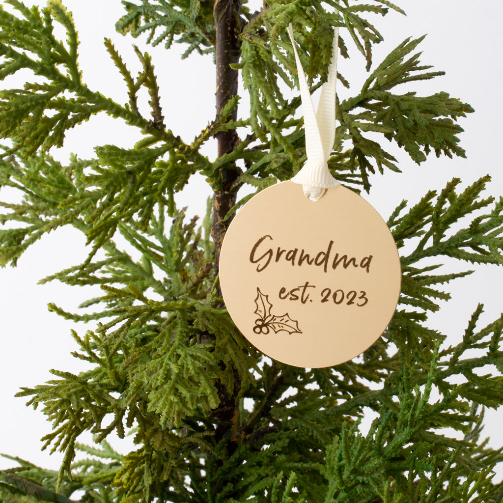 Grandma Est. Ornament