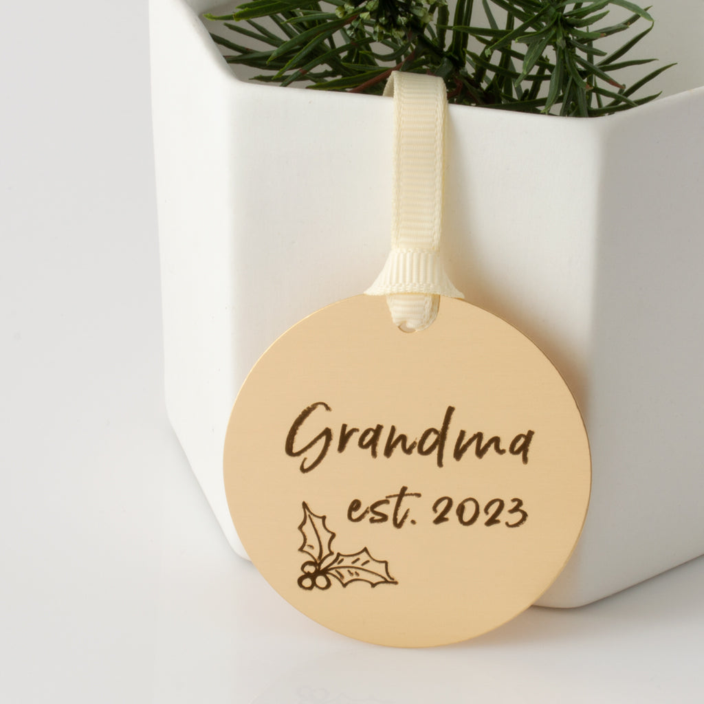 Grandma Est. Ornament