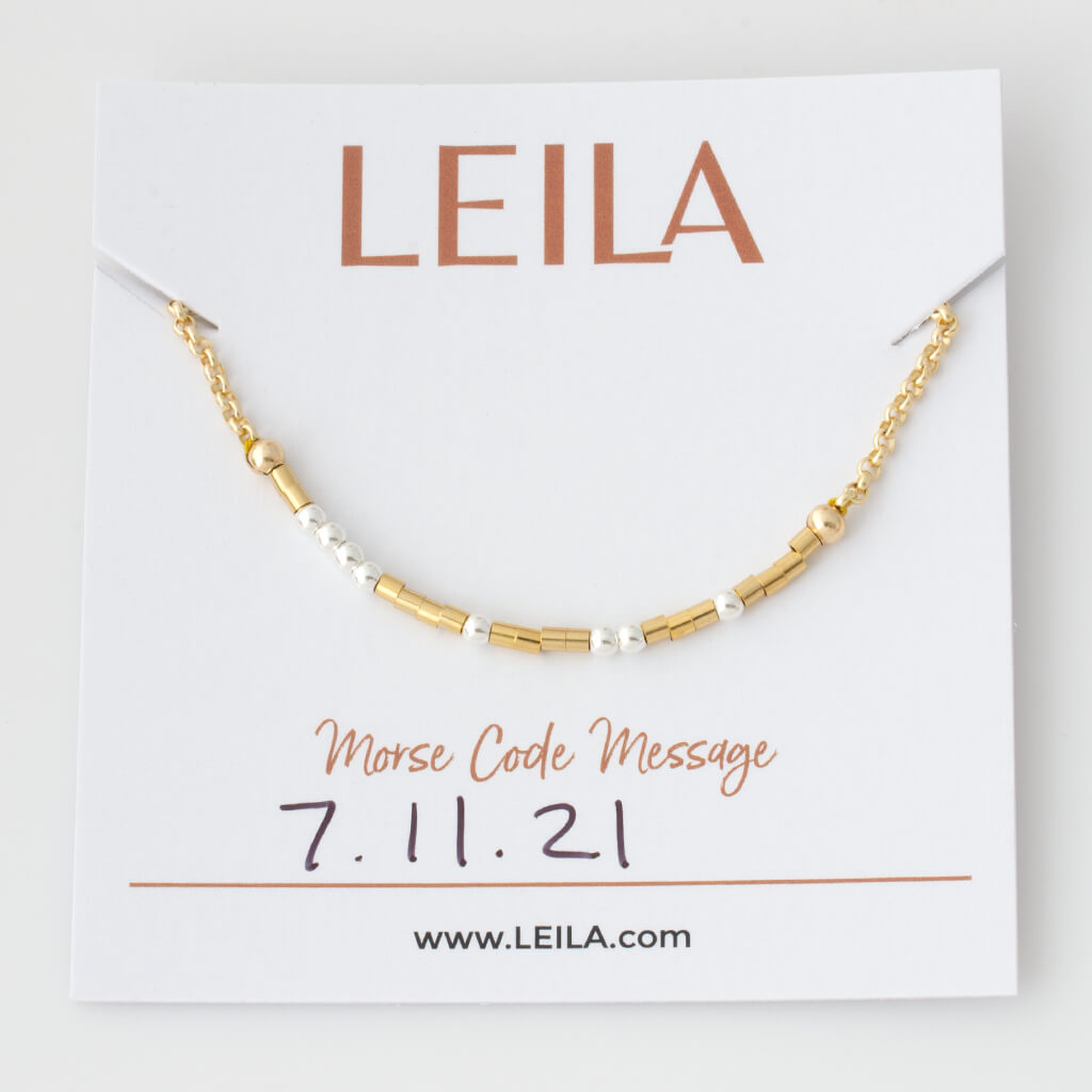 Custom Mixed Metal Morse Code