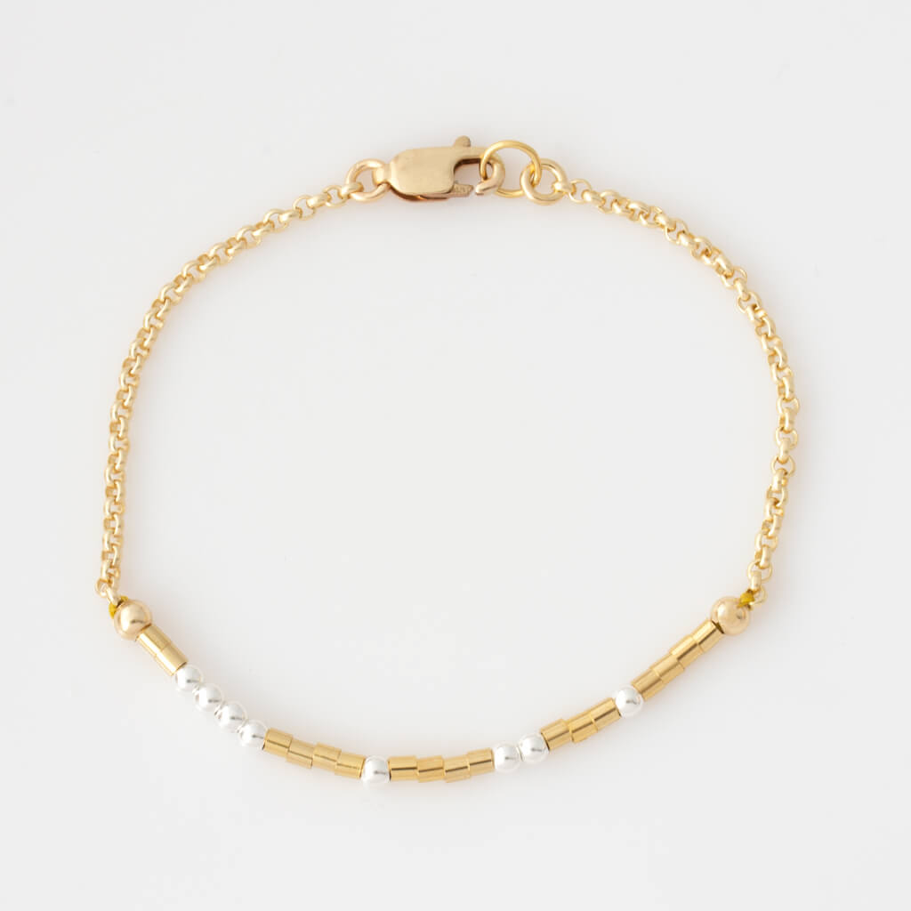 Custom Mixed Metal Morse Code