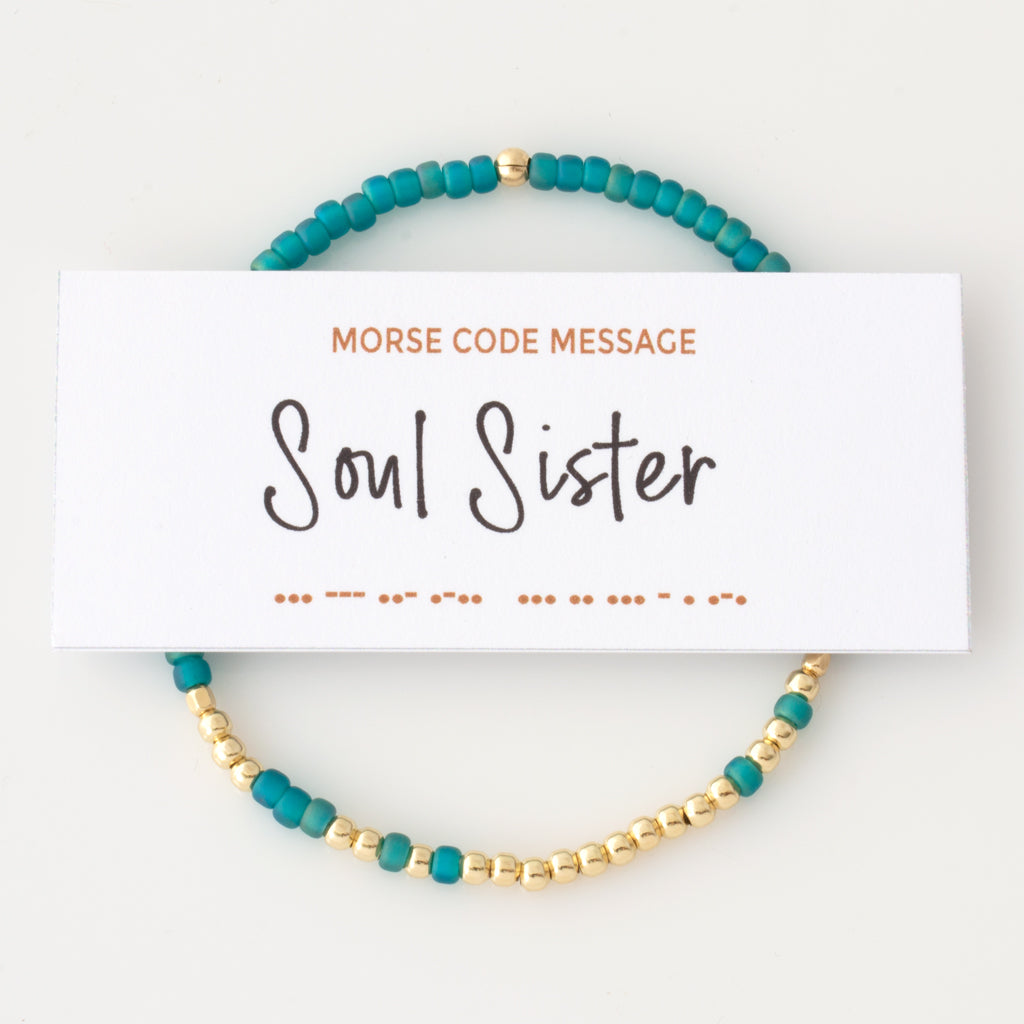 &quot;Soul Sister&quot; Endless Morse Code Bracelet