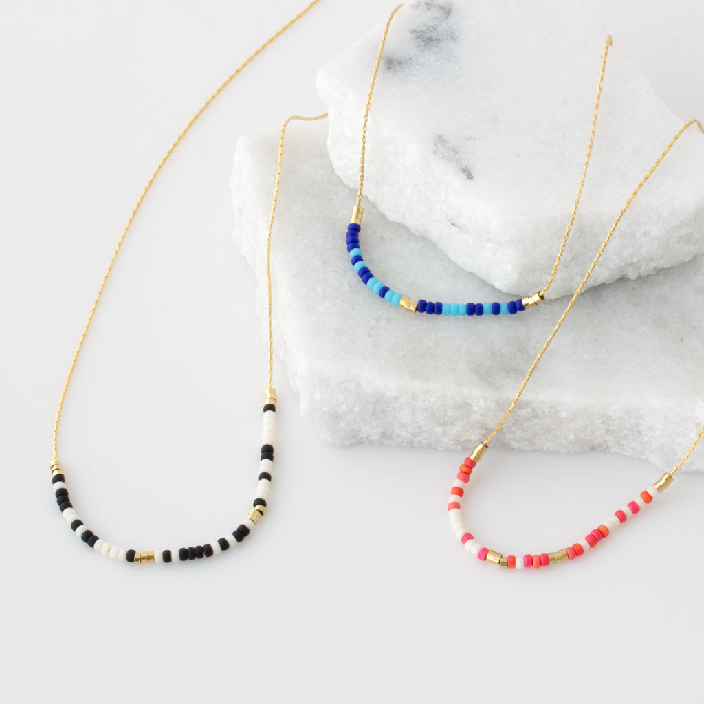 Custom Two-Tone Morse Code Necklace