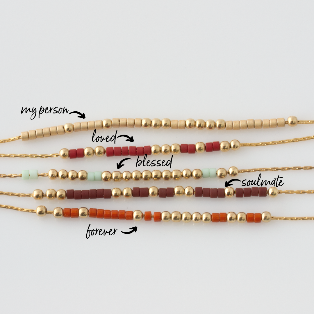 Morse Code Necklace - Love Collection