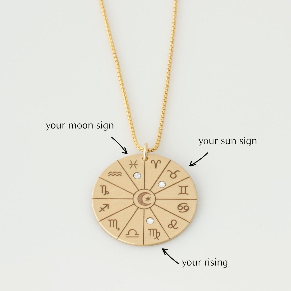 XL Zodiac Wheel Necklace