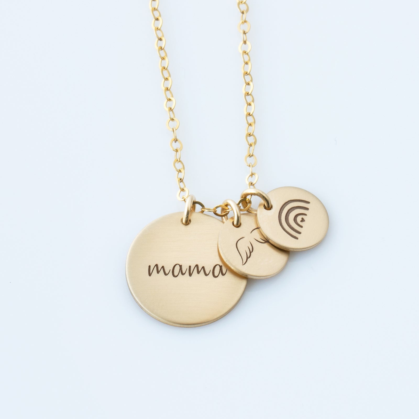 Angel & Rainbow Baby Necklace