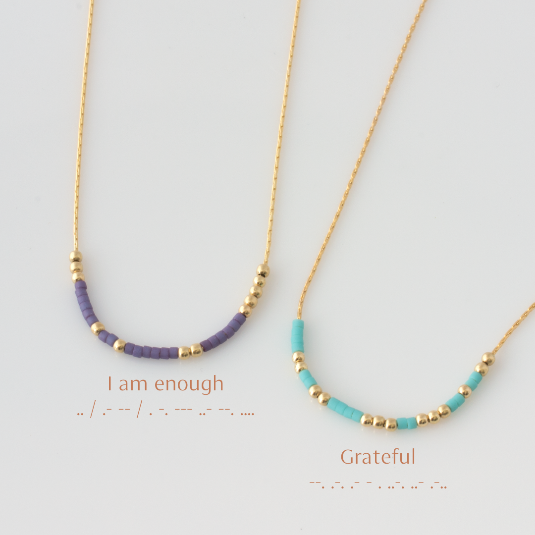 Morse Code Necklace - Inspiration Collection