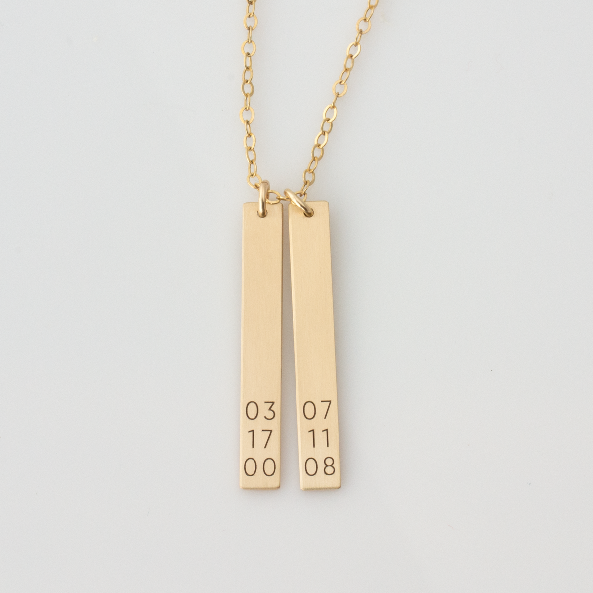 Skinny Vertical Bars Necklace