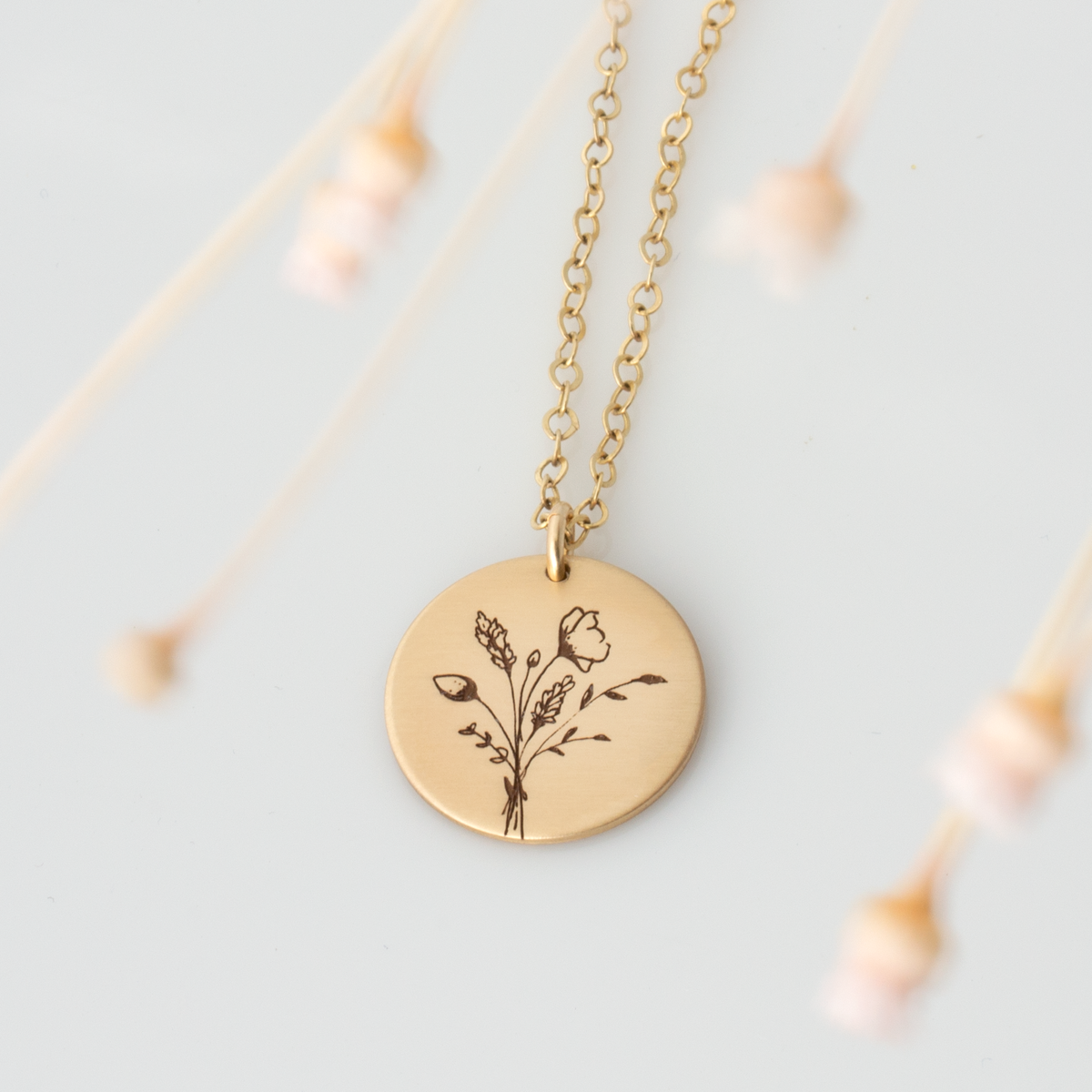 Wildflower Disc Necklace