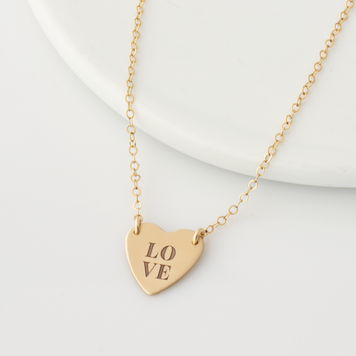 Large Two Hole Heart Necklace