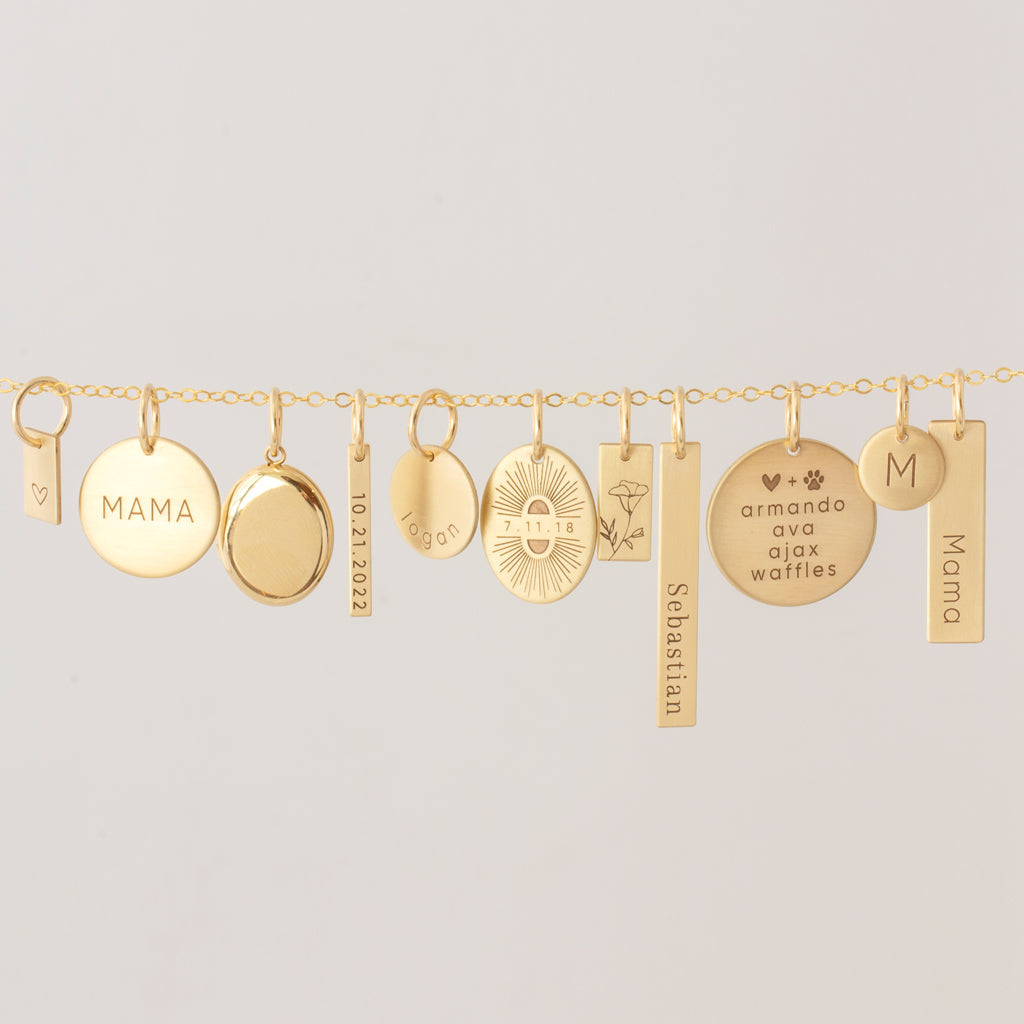 5/8&quot; Name Disc Charm