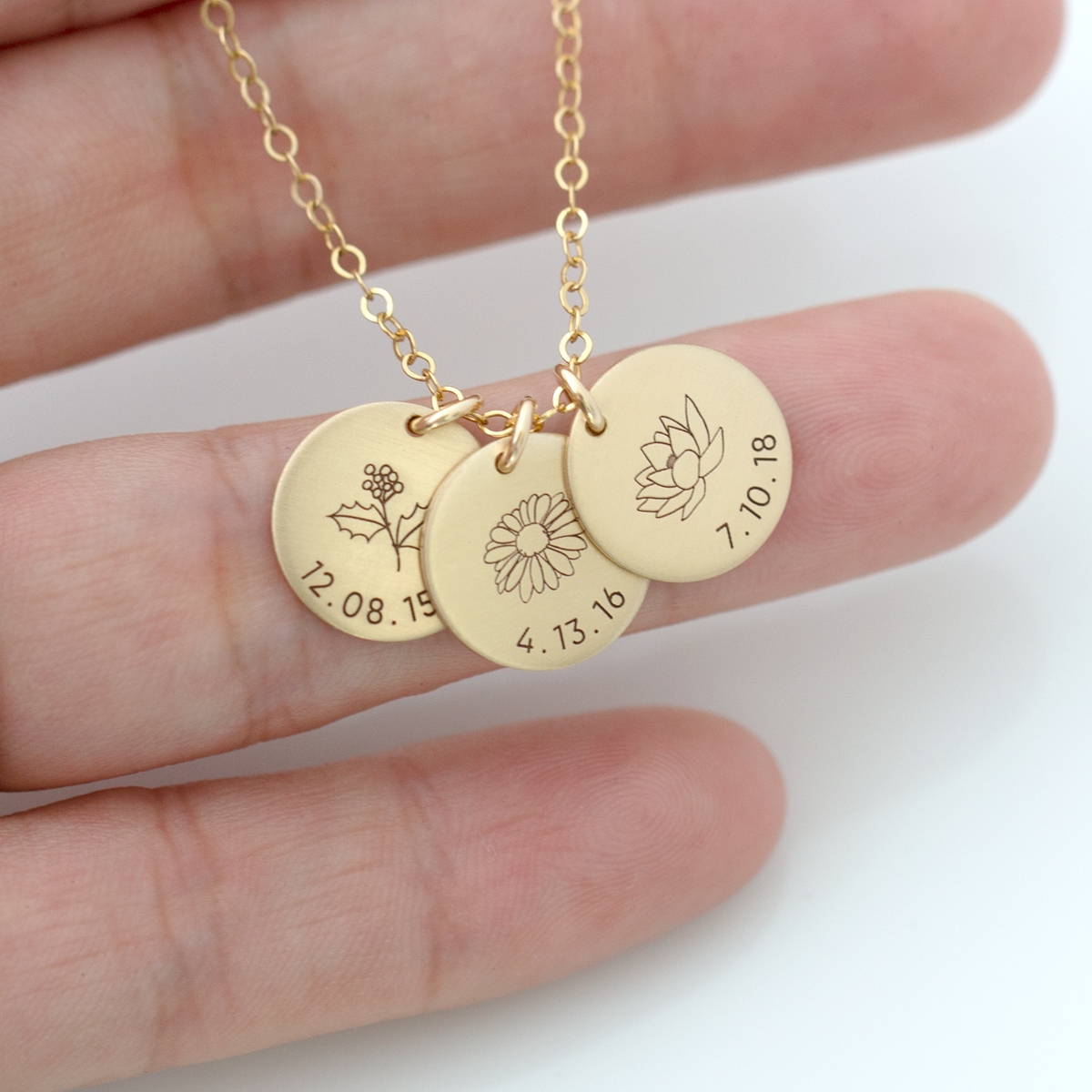 Baby birth 2025 date necklace