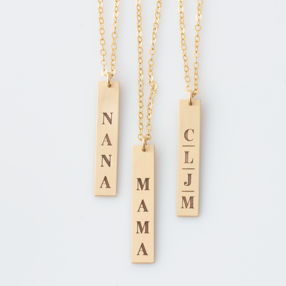 Classic Vertical Bar Necklace