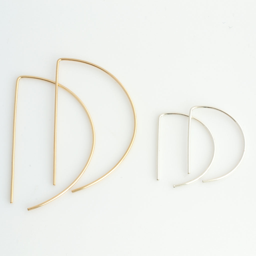 Open Half Circle Earrings - LEILA