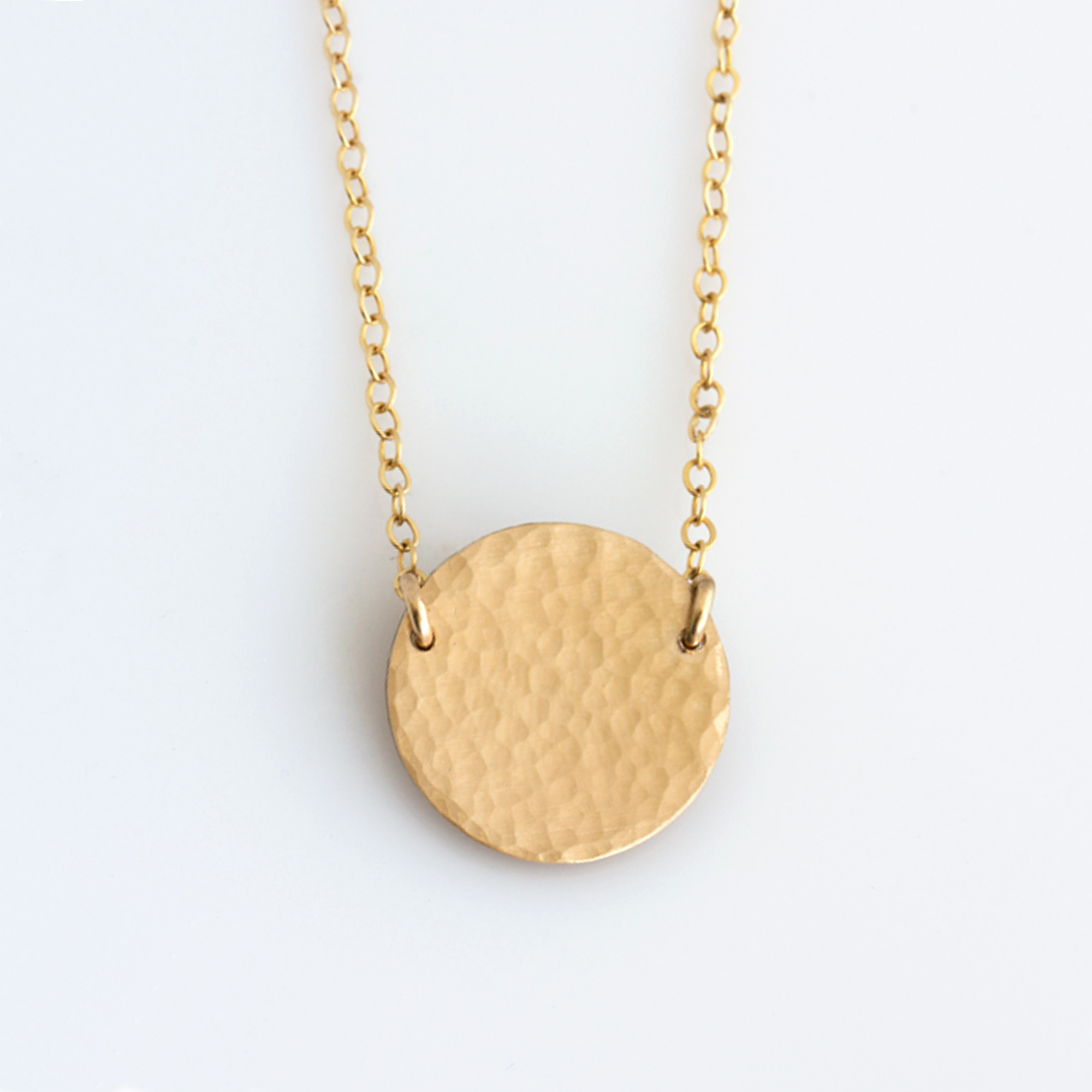 Hammered Disc Necklace* – Uneeka