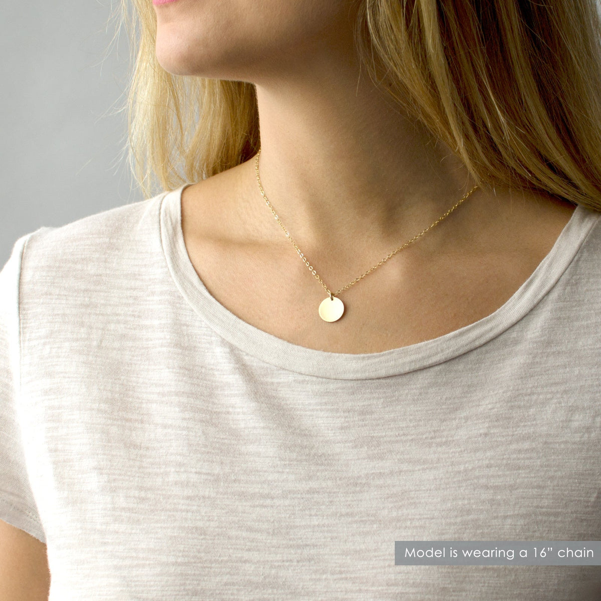 Heartbeat Disc Necklace