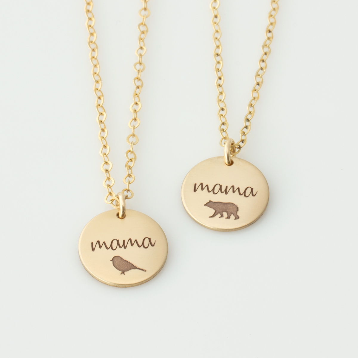 Mama Bird/Bear Necklace